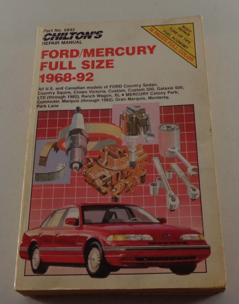 Reparaturanleitung Ford + Mercury Full Size 1968 - 1992