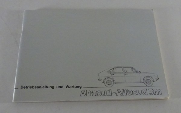 Betriebsanleitung / Handbuch Alfa Romeo Alfasud 5m von 05/1977