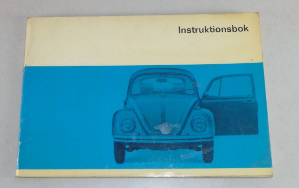 Instruktionsbok VW 1200 / 1300 / 1500 Limousine + Cabrio Stand 08/1969
