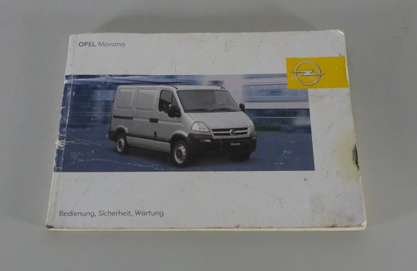 Betriebsanleitung / Handbuch Opel Movano 1. Generation Stand 12/2003