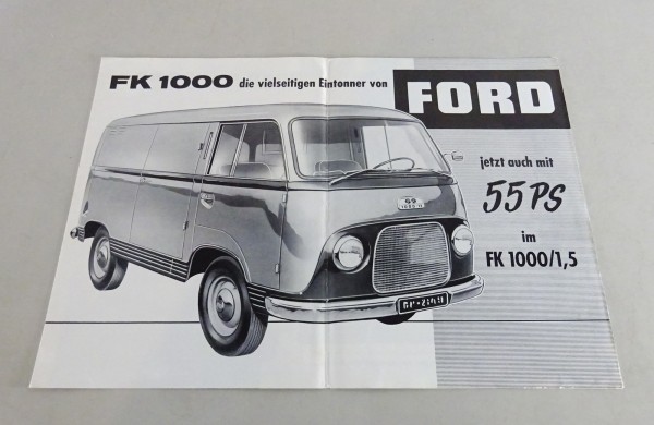 Prospekt Ford FK 1000 / FK 1000/1,5 von 1955