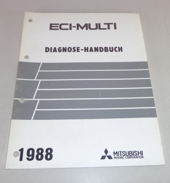 Werkstatthandbuch Mitsubishi ECI-Multi Diagnose Laufverhalten Stand 1988