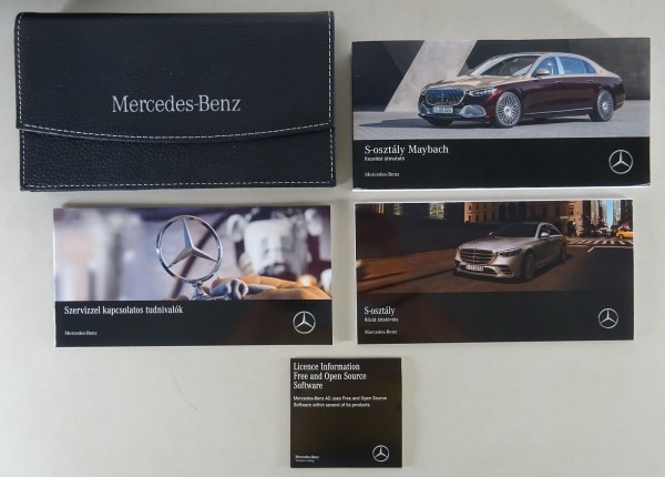 Fedélzeti mappa + használati utasítás Mercedes S-osztály Maybach W223 2021-tol