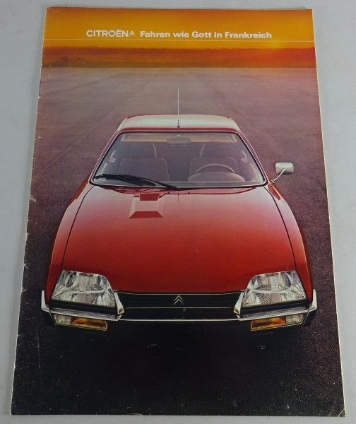 Prospekt / Broschüre Citroen CX / GS / LN / 2 CV Ente Stand 08/1977