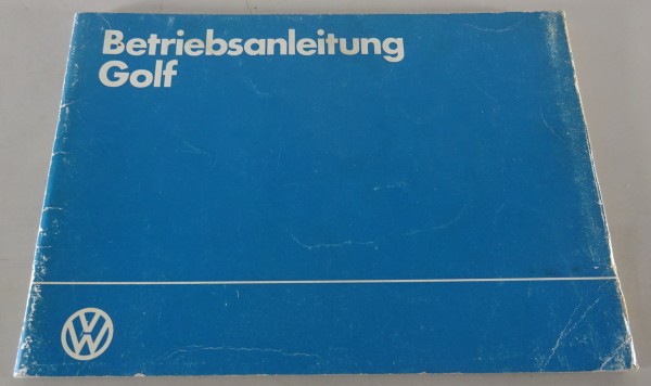 Betriebsanleitung / Handbuch VW Golf 2 / II incl. Diesel + GTI Stand 09/1983