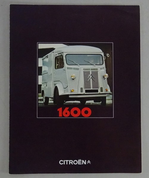 Prospekt / Broschüre Citroen HY / H1600 Stand 08/1972 niederländisch
