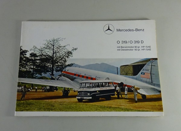 Prospekt Mercedes-Benz O 319 / O 319 D - Reisebus / Samba Stand 03/1965