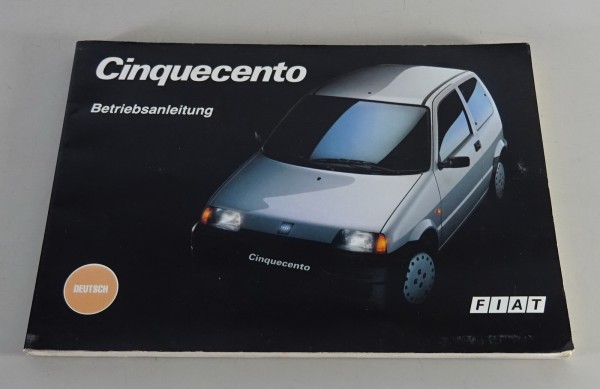 Betriebsanleitung / Handbuch Fiat Cinquecento Stand 03/1993