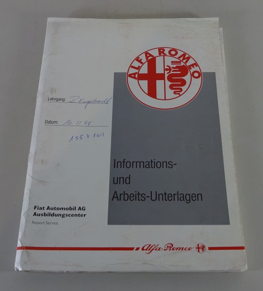 Werkstatthandbuch / Schulungsunterlage Alfa Romeo 155 / 164 Diesel von 1995