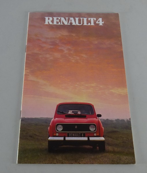 Prospekt / Broschüre Renault R4 auf Italienisch