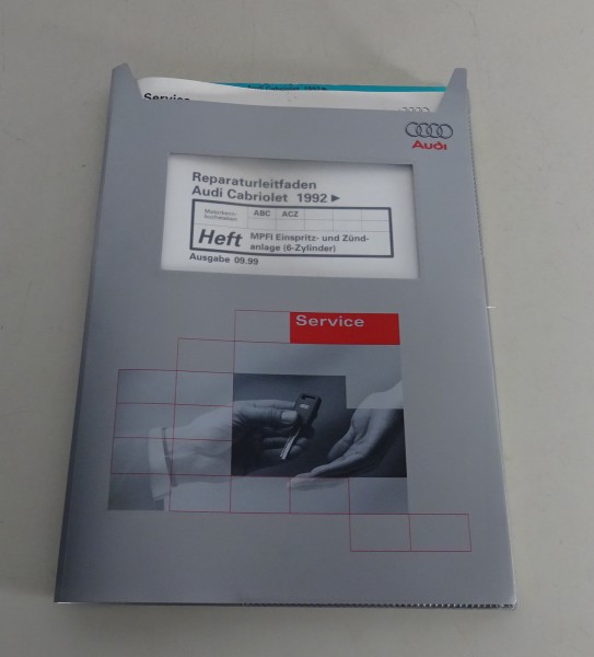 Werkstatthandbuch Audi Cabrio Typ 89 MPFI Einspritz- und Zündanlage 6-Zyl. 09/99