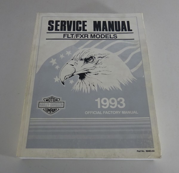 Workshop manual Harley Davidson FLT/FXR models 1993 from 10/1992