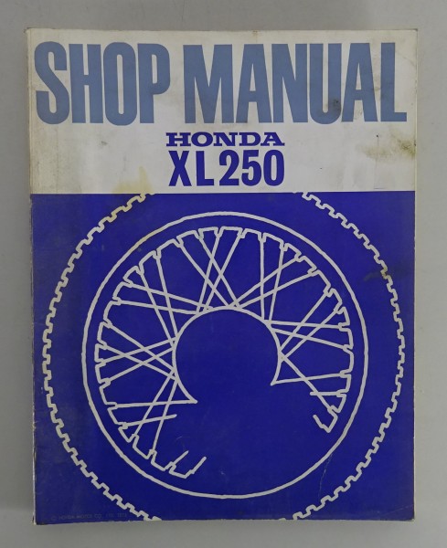 Workshop Manual / Shop Manual Honda XL 250 Stand 04/1972