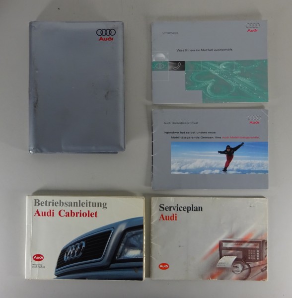 Bordmappe + Betriebsanleitung Audi Cabrio Typ 89 5-Zylinder 2,3 Liter '05/1991