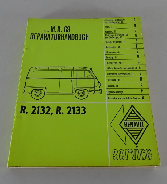 Werkstatthandbuch Renault Estafette R. 2132 / R. 2133 Stand 05/1962