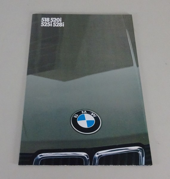 Opuscolo BMW 5er E28 518 / 520i / 525i / 528i edizione 1983