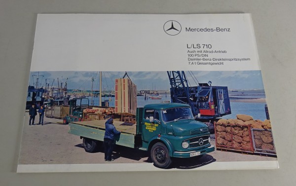 Prospekt / Broschüre Mercedes-Benz L/LS 710 + Allrad Stand 09/1965