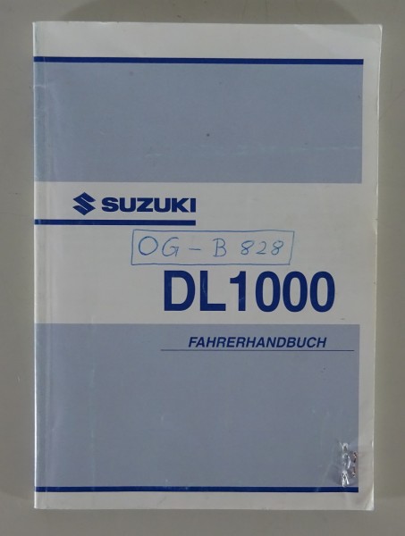 Betriebsanleitung / Handbuch Suzuki DL 1000 V-Strom K3 Stand 08/2002