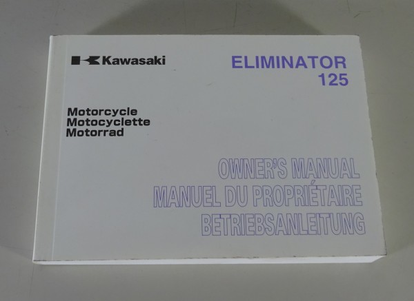 Betriebsanleitung / owner´s Manual Kawasaki Eliminator BN 125 - A6 Stand 07/2002