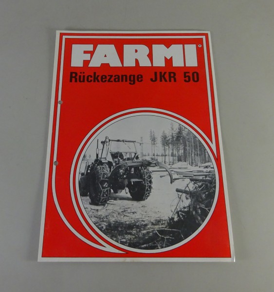 Prospektblatt / Broschüre FARMI Rückezange JKR 50
