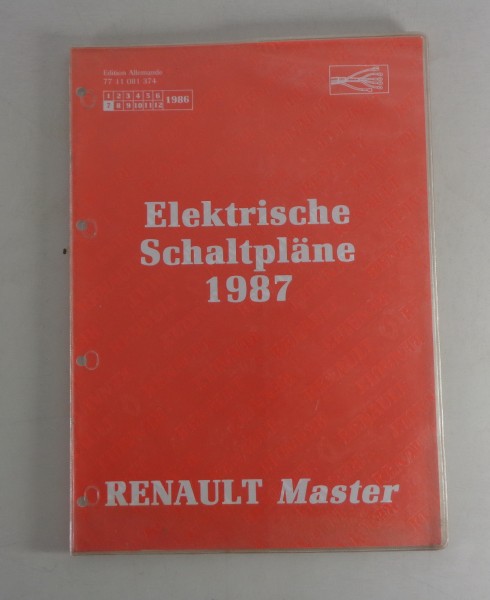 Schaltpläne Renault Master, Stand 1987