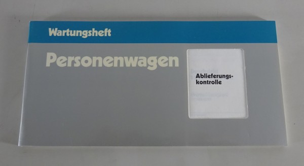 Scheckheft / Wartungsheft Mercedes-Benz W124 / W201 blanko Stand 03/1985