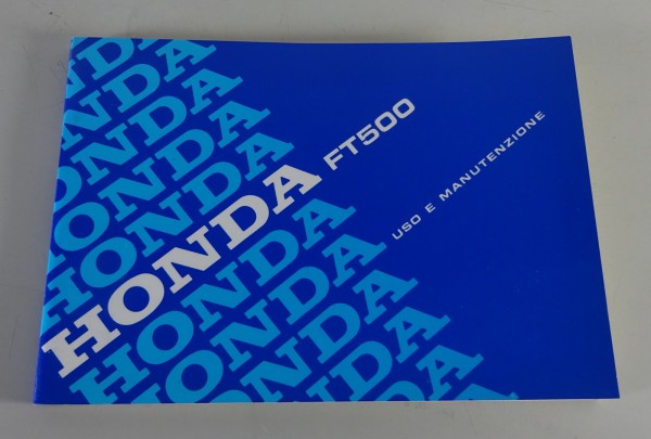 Owner´s Manual / Uso E Manutenzione Honda FT 500 Stand 1982 - 1984