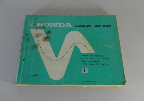 Teilekatalog / Parts List Honda CB 250 N / CB 400 N Stand 1978