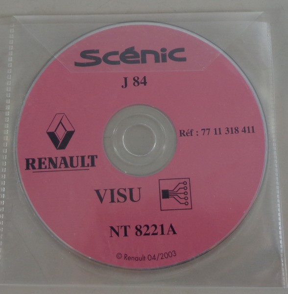 Elektrische Schaltpläne auf CD Renault Scenic J84 von 04/2003