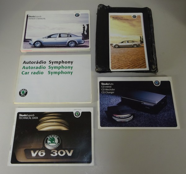 Owner's Manual + Wallet Skoda Superb I Typ 3U from 05/2004