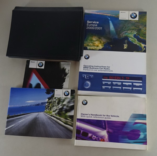 Owner's Manual + Wallet BMW 5-Series E39 520i 525i 530i 525d 530d... from 8/2000