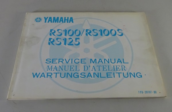 Werkstatthandbuch / Workshop Manual Yamaha RS 100 / 125 / RS 100 S von 1977