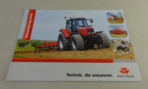 Prospekt Gesamtprogrammübersicht Massey Ferguson MF 7400 etc. Stand 03/2004