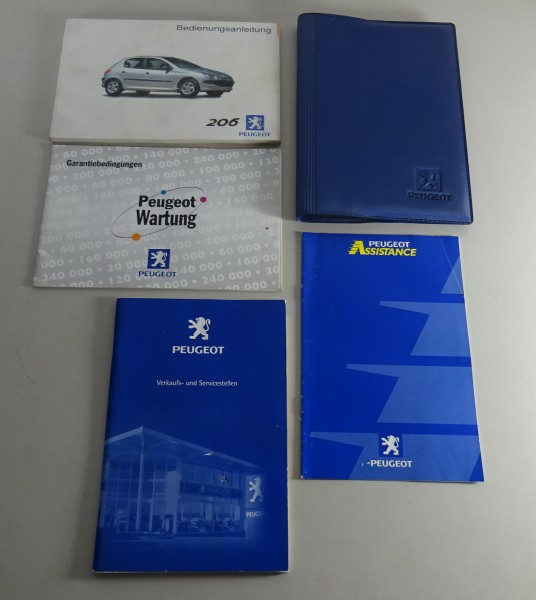 Bordmappe + Betriebsanleitung / Handbuch Peugeot 206 Stand 12/2001