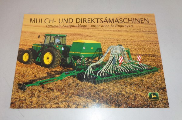 Prospekt / Broschüre John Deere Mulch- und Direktsämaschinen 740 A 750 A v.1998