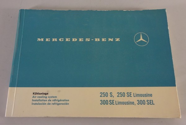 Betriebsanleitung Mercedes-Benz Klimaanlage für W108 + W109 Stand 07/1966