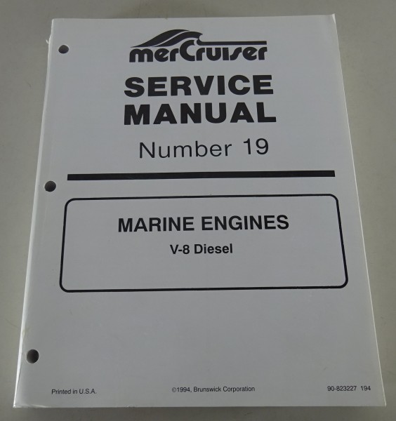 Workshop Manual / Service Manual Mercury MerCruiser Marine V-8 Diesel von 1/1994