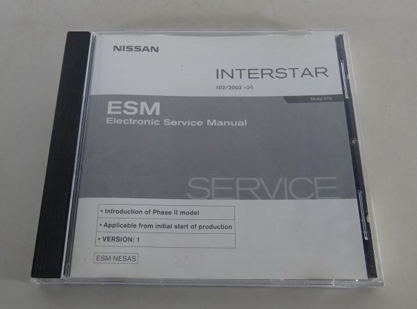 Werkstatthandbuch auf CD Nissan Interstar X70 (02/2002 -) Stand 09/2003
