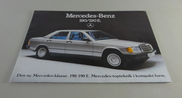 Prospect / Brochure Mercedes-Benz W201 190 / 190 E