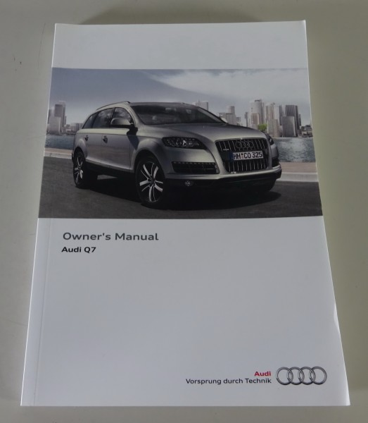 Owner's Manual / Handbook Audi Q7 Typ 4L from 11/2014