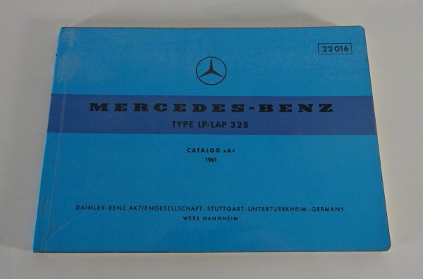 Bildkatalog Mercedes-Benz Mittelschwerer Frontlenker LP/LAP 328 Stand 05/1961