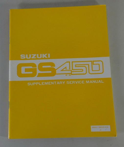 Service Manual / Supplementary Suzuki GS 450 Stand 10/1981