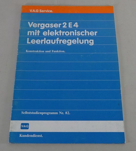 SSP 82 Vergaser 2E4 mit elektronischer Leerlaufregelung Stand 09/1986