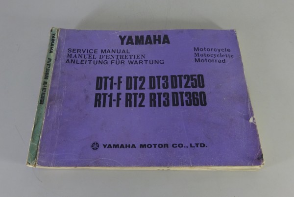 Werkstatthandbuch Yamaha DT1-F DT2 DT3 DT 250 RT1-F RT2 RT3 DT 360 von 02/1973
