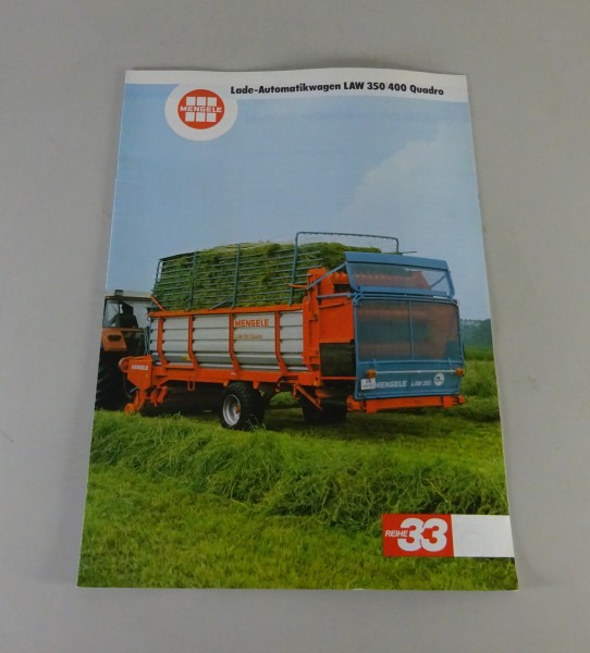 Prospekt / Broschüre Mengele Ladewagen LAW 350 / 450 Quadro/33 Stand 12/1984