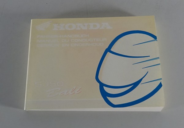 Betriebsanleitung / Handbuch Honda Roller SJ 50 Bali von 1995