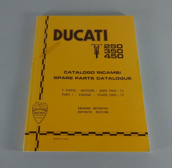 Catalogo ricambi / Parts Catalog Ducati 250/350/450 ccm Motore / Engine '1968-73