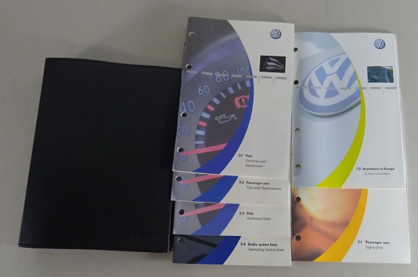 Owner's Manual / Handbook + Wallet VW Polo IV Type 9N from 05/2002