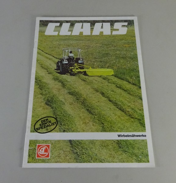 Prospekt / Broschüre Claas Wirbelmähwerke Stand 09/1980