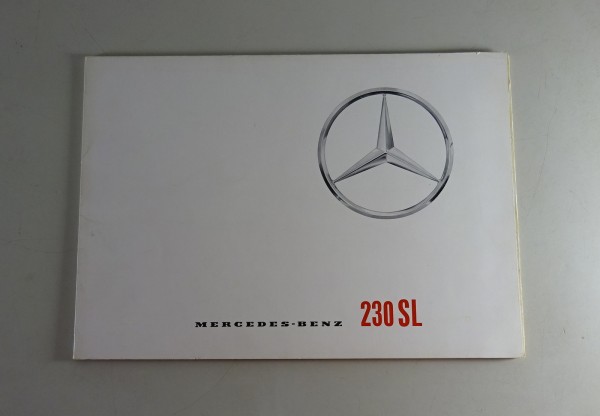 Faltprospekt / Prospekt Mercedes Benz R113 230 SL Pagode Origina Stand 03/1963
